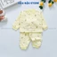 Bộ Xốp Dài Tay Trần Bông Thu Đông cho bé sơ sinh cổ tàu cúc giữa mềm mại cho bé 3-13kg Đậu Đậu Store BOXOP01