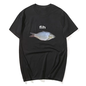 Fih Cá Nhí Nhảnh - Áo Thun Cotton Nam Nữ, Size Lớn, Thời Trang Hàng Ngày