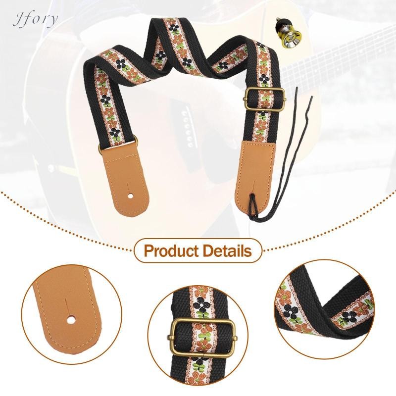 Jfory Dây đeo đàn Ukulele Dây đeo vai nhẹ mềm mại và thoải mái có thể điều chỉnh cho