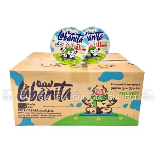 [THÙNG 24 HỘP] Phô mai Ai Cập Labanita hộp 16 miếng 240g