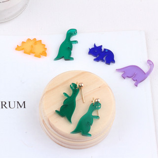 Diy Handmade Phụ Kiện Trang Sức Chất Liệu Acrylic Ngộ nghĩnh Động Vật Khủng Long Bông Tai Bông Tai Túi Điện Thoại Di Động Mặt Dây Chuyền