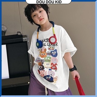 [DOUDOU KID] AP17 Áo Phông Cho Bé Từ 11-35kg,Chất Cotton Chính Phẩm Nặng Tay Mát Lịm