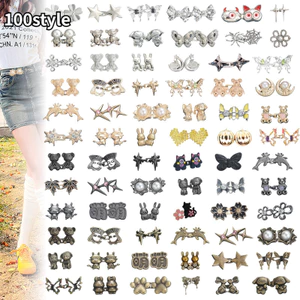 100 kiểu dáng không may đa phong cách, khóa thắt lưng độc đáo, quần jean có thể tháo rời không cần đinh, váy và tiện ích thay đổi thắt lưng Bộ sưu tập 100 kiểu dáng
