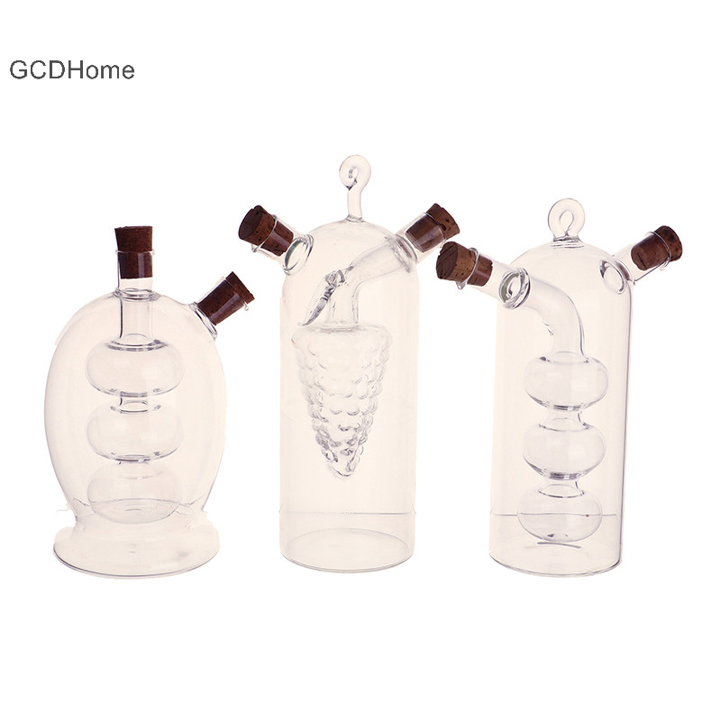 Gcdhome 1 2 Trong 1 Chai Hai Lớp Nước Sốt Dầu gar Chai Thủy Tinh Gia Vị Kín Nhà Bếp Bảo Quản Chai Lọ Dụng Cụ Nhà Bếp HOT