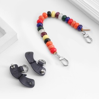 Dây đeo túi mini Longxiang đính cườm, biến đổi màu, dây ngắn/dài, dùng cho túi nách/xách tay/vai