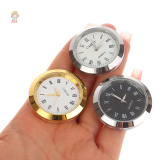 TWE Kính Gương Đồng Hồ Chuyển Động Đồng Hồ Tròn Khảm Số La Mã Đồng Hồ Nhỏ DIY Quá Trình Bàn 35mm 24mm VN