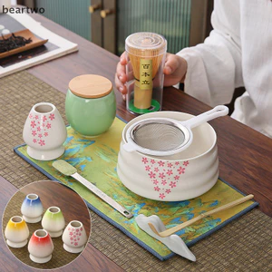 < Beartwo > Gốm Matcha Trà Xanh Chasen Giá Đỡ Bát Tre Nhật Bản Bàn Chải Trà Dụng Cụ Bộ Đồ Ăn Phụ Kiện Đẹp