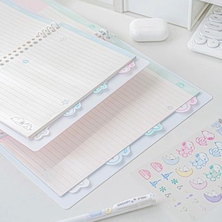 Sổ còng bìa nhựa Binder Snoopy size A5 B5 kèm giấy, thiết kế nhẹ nhàng