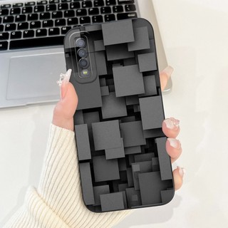 Dành Cho Samsung Galaxy A7 2018 Ốp Lưng A750 SM-A750F Ốp Lưng Điện Thoại TPU Mềm Sơn Vuông Thời Trang Cho Samsung A7 2018 Ốp Lưng