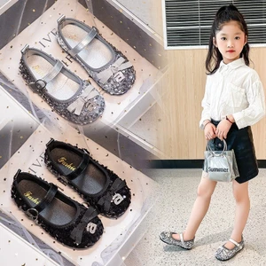 giày búp bê bé gái giày bệt cho bé kim tuyến lấp lánh êm chân sang chảnh QCCC có hộp cho bé từ 3 tuổi DK526