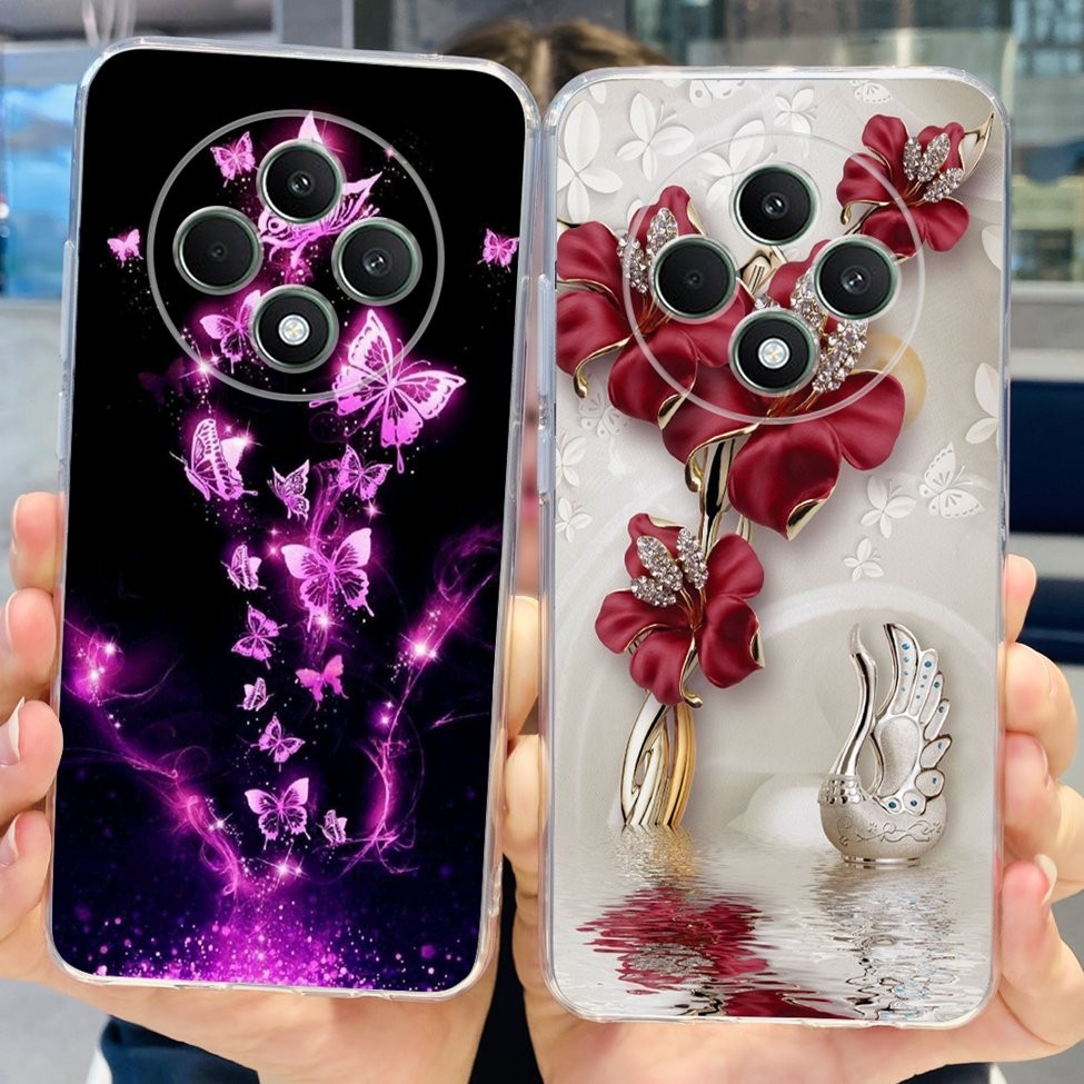 Ốp lưng Oppo Reno 12F 5G CPH2637 Ốp lưng TPU mềm trong suốt Oppo Reno12 F Thời trang mát mẻ Vỏ sơn hoa mèo dễ thương
