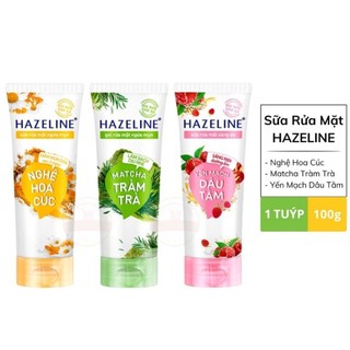 Sữa Rửa Mặt Hazeline Nghệ Hoa Cúc / Tràm Trà Rau Má | Yến Mạch Dâu Tằm