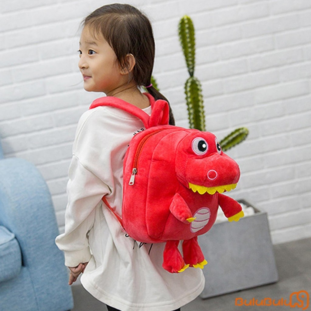 Ba lô đi học dành cho bé trai bé gái Kawaii Ba lô đi học khủng long hoạt hình sang trọng để đi chơi vườn thú cắm trại 1-3 tuổi