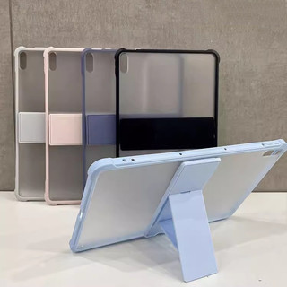 Ốp Lưng Mờ Mờ Cho Samsung Galaxy Tab S10 + S10 Plus 12.4inch 2024 S9 FE Plus S8Plus S7 FE S8 11 A9 8.7 Vỏ Cứng PC Trong Suốt Có Giá Đỡ
