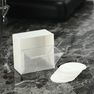 Hộp nhựa vuông dùng để đựng bông tẩy trang, tăm bông, xỉa răng, thun cột tóc, phụ kiện thiết kế mở dễ sử dụng SUNND