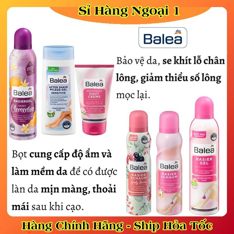 [CÓ CHE TÊN] Combo bộ Kem ức chế lông mọc chậm dưỡng da sau wax lông, cạo lông Balea Đức - Date mới Đủ Bill