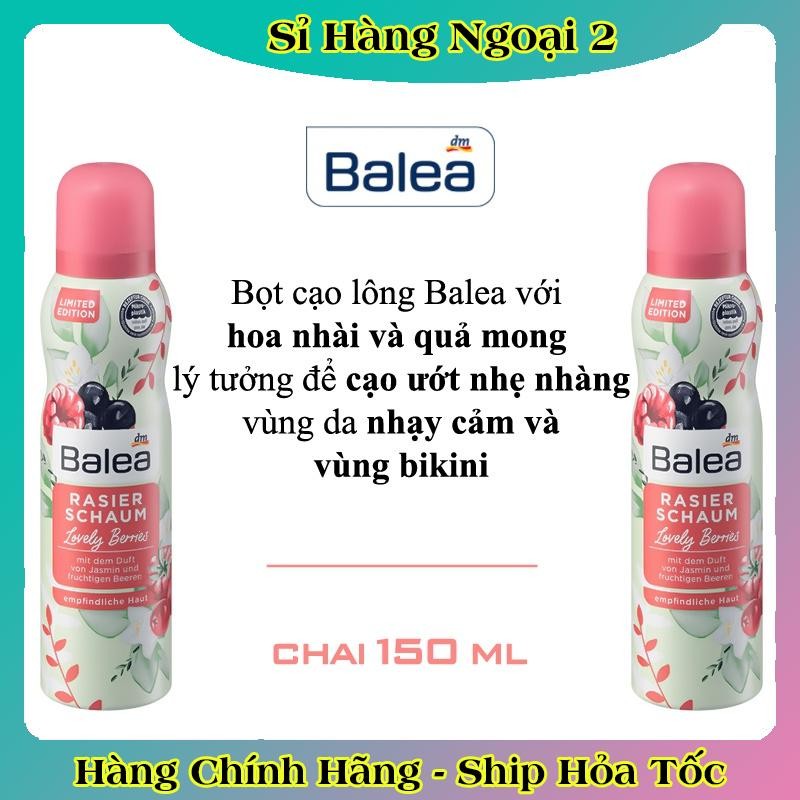 Bọt cạo lông Balea Đức toàn thân và bikini dành cho nữ - Date mới nhất
