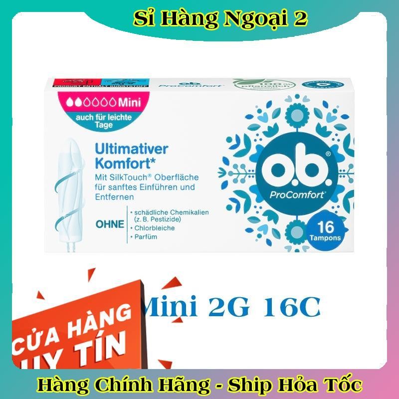Băng vệ sinh Tampon Ob Đức - Date mới đủ Bill