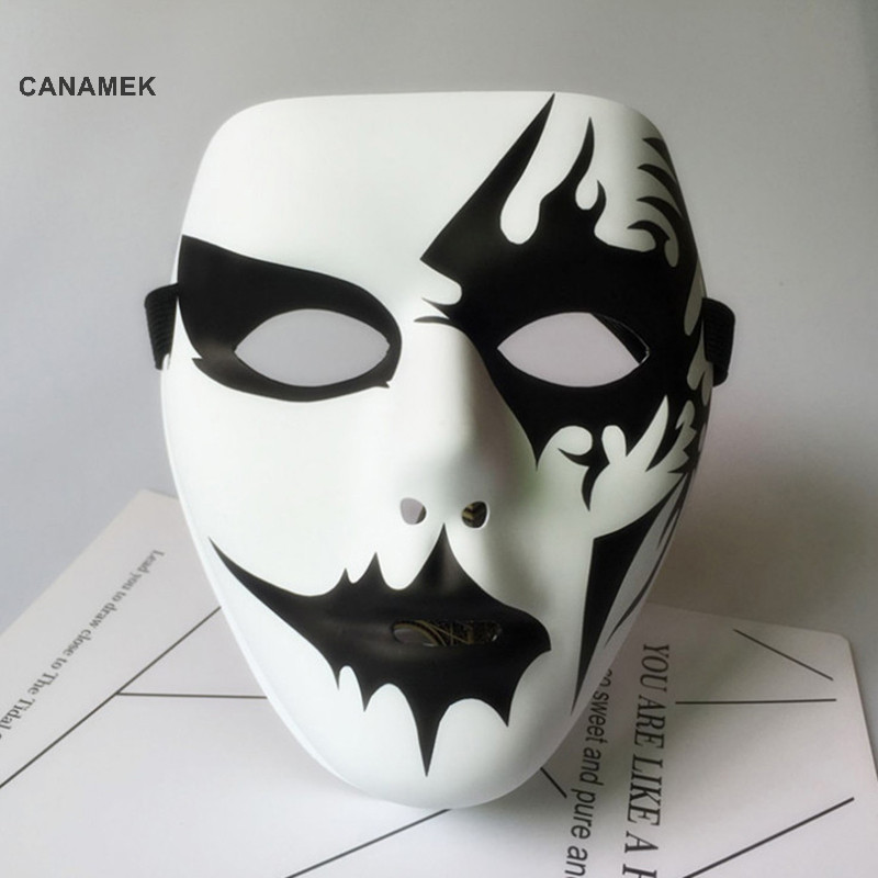 Canamek 1 Hip Hop Người Lớn Tay Trắng Dạo Phố Khiêu Vũ Nam Người Lớn Mặt nạ Halloween Đạo Cụ Hóa Trang Mặt nạ Toàn Mặt nạ CSF