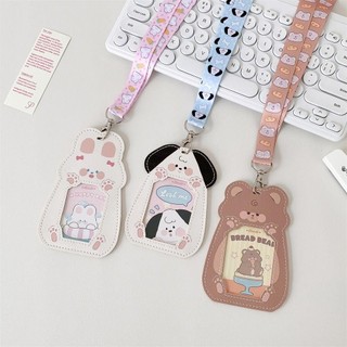 Giá đỡ Photocard ORDOBOX, Bảo vệ ảnh hoạt hình dễ thương, PU có dây buộc Hộp đựng thẻ Kawaii