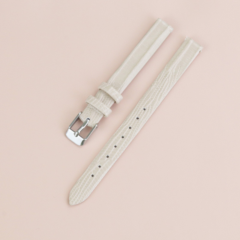 Dây đồng hồ nữ da họa tiết cá sấu 8–16mm cho Lola, dây nhỏ, phù hợp đồng hồ thạch anh