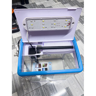 Hồ Đúc Mica Cạnh Bo Cong, Có Nắp Đậy, Bơm Lọc Và Đèn Cảm Ứng MJ260