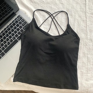 Áo Vest nữ mùa hè thể thao Yoga có miếng đệm ngực