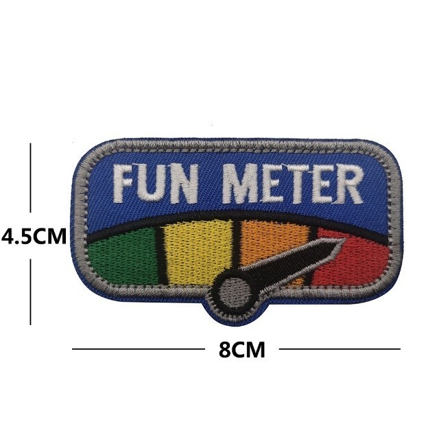 Patch_velcro đồng hồ đo tốc độ dán quần áo_ba lô _retro