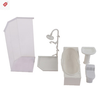 ALIK 1: 25 Nhà Búp Bê Thu Nhỏ Bộ Phòng Tắm Phòng Tắm Bồn Tắm Bồn Tắm Mẫu VN