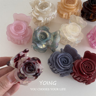 Yoing / Phiên Bản Hàn Quốc Hoa Cao Cấp Acetate Tóc Tươi Ngọt Lấy Kẹp Đơn Giản Cá Mập Kẹp Phụ Kiện Tóc