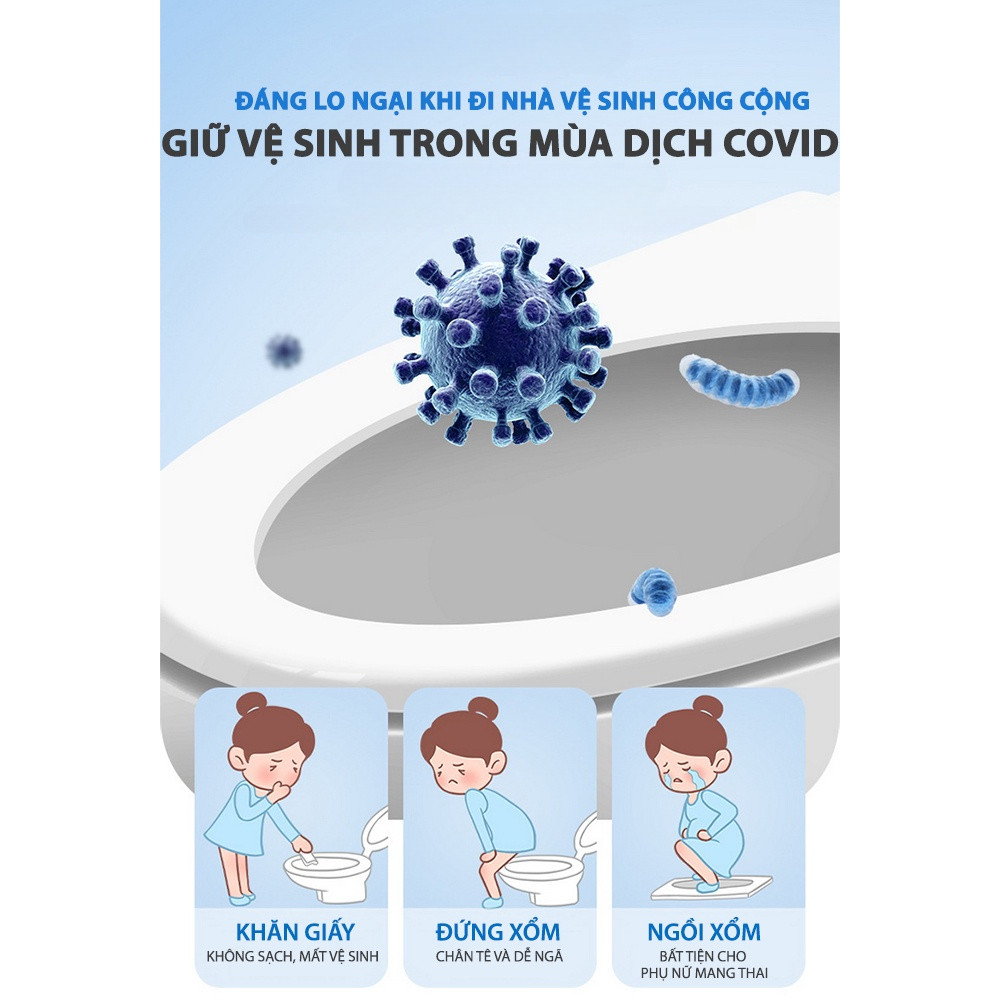 Set 10 Miếng Giấy Lót Bồn Cầu Dùng 1 Lần Tự Phân Hủy Chống Thấm Nước Dính Chắc Chắn Vô Trùng Sạch Sẽ