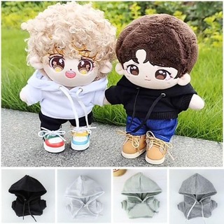 YSANH Áo hoodie thủ công thông thường, Mặc trang phục áo nỉ Mini, Đồ chơi trẻ em dễ thương Áo búp bê cho búp bê Cotton 10 / 15cm