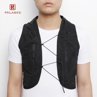Hilabee Vest Ngoài Trời Daypack Với Nhiều Túi Áo Vest Chạy Bộ Có Thể Điều Chỉnh Ba Lô Để Tập Luyện Cắm Trại Chạy Bộ