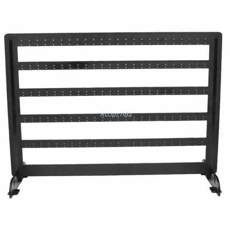 Đơn Giản 240 Lỗ Trang Sức Tổ Chức Đứng Đen Nhựa Bông Tai Giá Đỡ Bông Tai Thời Trang Giá Trưng Bày Trang Sức Giá