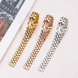 Dây đồng hồ thép không gỉ 6-16mm, vòng tay nữ, đánh bóng, cho đồng hồ hoa hồng Lola