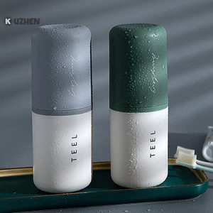 Kuzhen 1 Hộp đựng bàn chải đánh răng di động Phụ kiện phòng tắm Hộp kem đánh răng Du lịch ngoài trời Cắm trại Bàn chải đánh răng Hộp đựng đồ HOT