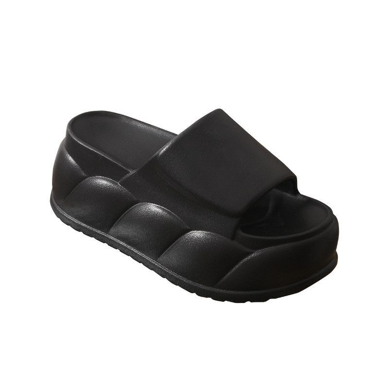 Phiên bản Hàn Quốc mùa hè 2024: Giày sandal EVA có độ đàn hồi cao 8cm thời trang phù hợp, Dép sandal thông thường đế dày dành cho nữ