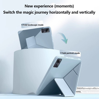 Ốp Lưng Máy Tính Bảng Thông Minh Cho Redmi Pad Pro 12.2 SE 11 Pad10.61 SE 8.7 Xiaomi Poco Pad12.1 6 5 Pro 11inch Y-Fold Stand Leather Soft Cover