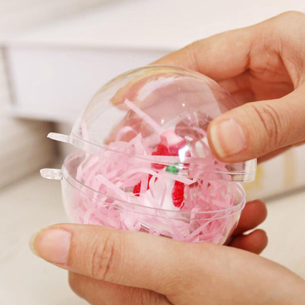Bóng Acrylic rỗng trong suốt DIY Bó hoa trang trí Hộp kẹo