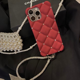 Ốp điện thoại kiểm tra kim cương giả sang trọng bằng kim cương giả cho iPhone15 14 13 12 11 Pro Max bảo vệ camera chống sốc Ốp lưng silicon mềm chống rơi
