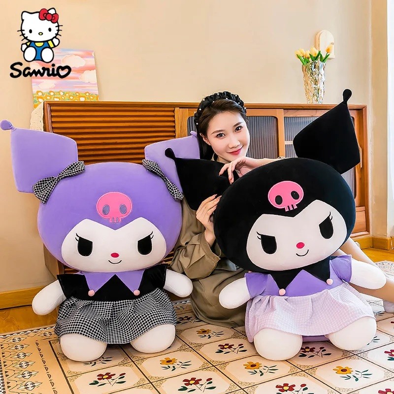 Mới Sanrio Sang Trọng Búp Bê Kawaii JK Đồng Phục Đầm Kuromi Sang Trọng Đồ Chơi Dễ Thương Giai Điệu Của Tôi Gối Ngủ Đồ Chơi Sinh Nhật Cho Trẻ Em Bé Gái