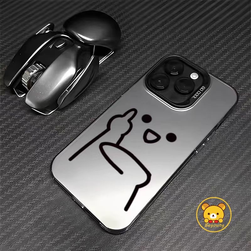 Ốp điện thoại biểu cảm ngộ nghĩnh dễ thương cho Tecno Camon 40 Premier 30S Pro Spark 40 40C 30 Pro Pova 7 Pro POP 10 4G 5G Vỏ điện thoại mờ chống sốc hoạt hình