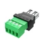 OXXGGKAO USB 2 0 Đầu nối nam và nữ USB Turn 4Pin Terminal cho dự án DIY Charge