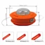 Yylingx 1 Đầu Tông Đơ Cỏ, Với 2 Cáp Đầu Cắt Bàn Chải Nylon, Cho Máy Cắt Cỏ Đa Năng Hợp Kim Nhôm Đầu Dây Cắt Cỏ