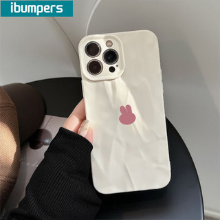 ibumpers Ốp Lưng iPhone Xinh Hàn Quốc Thỏ In Hình Ốp Điện Thoại nhám Silicon Mềm Chống Sốc Chống Bẩn Cho Iphone 16 15 14 12 13 11 Pro Max IP 7 8 Plus X XS XR