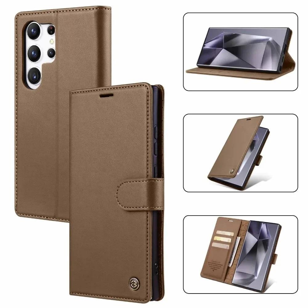 Ví Lật Có Giá Đỡ Thẻ Chân Đế Hone Dành Cho Samsung Galaxy S24 S23 S25 Ultra S21 FE A55 A35 A25 A15 Bao Da