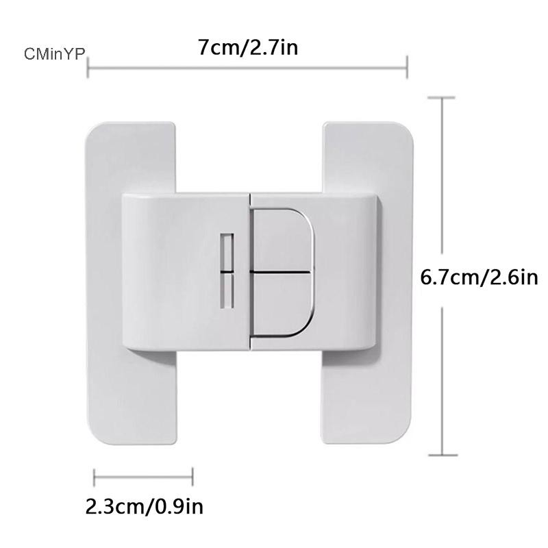 Cminyp 2 Chiếc Bảo Vệ An Ninh Trẻ Em Khóa Tủ Lạnh Nội Thất Nhà Cửa Tủ Khóa An Toàn Chống Mở Nước Tủ Khóa Vinh Quang