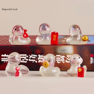 DIAPER & CORED 2025 Năm Rắn Vật Trang Trí May Mắn Dạ Quang Cung Hoàng Đạo Rắn Hình Micro Phong Cảnh Ô Tô Nội Thất Nhà Máy Tính Để Bàn Trang Trí Quà Tặng YTH