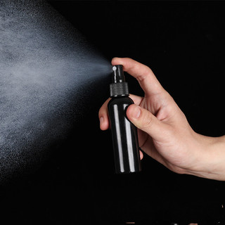 50ml 100ml ml chai xịt nhỏ chống ánh sáng màu đen cồn phụ chai xịt sương mịn chai xịt nhựa chai xịt