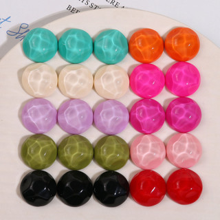 Phiên Bản Hàn Quốc Ngọt Ngào Phong Cách Nữ Tính Hình Học Tròn Nước Ripple Nhựa Miếng Dán diy Bông Tai Mũ Đội Đầu Nữ Vỏ Điện Thoại Chất Liệu